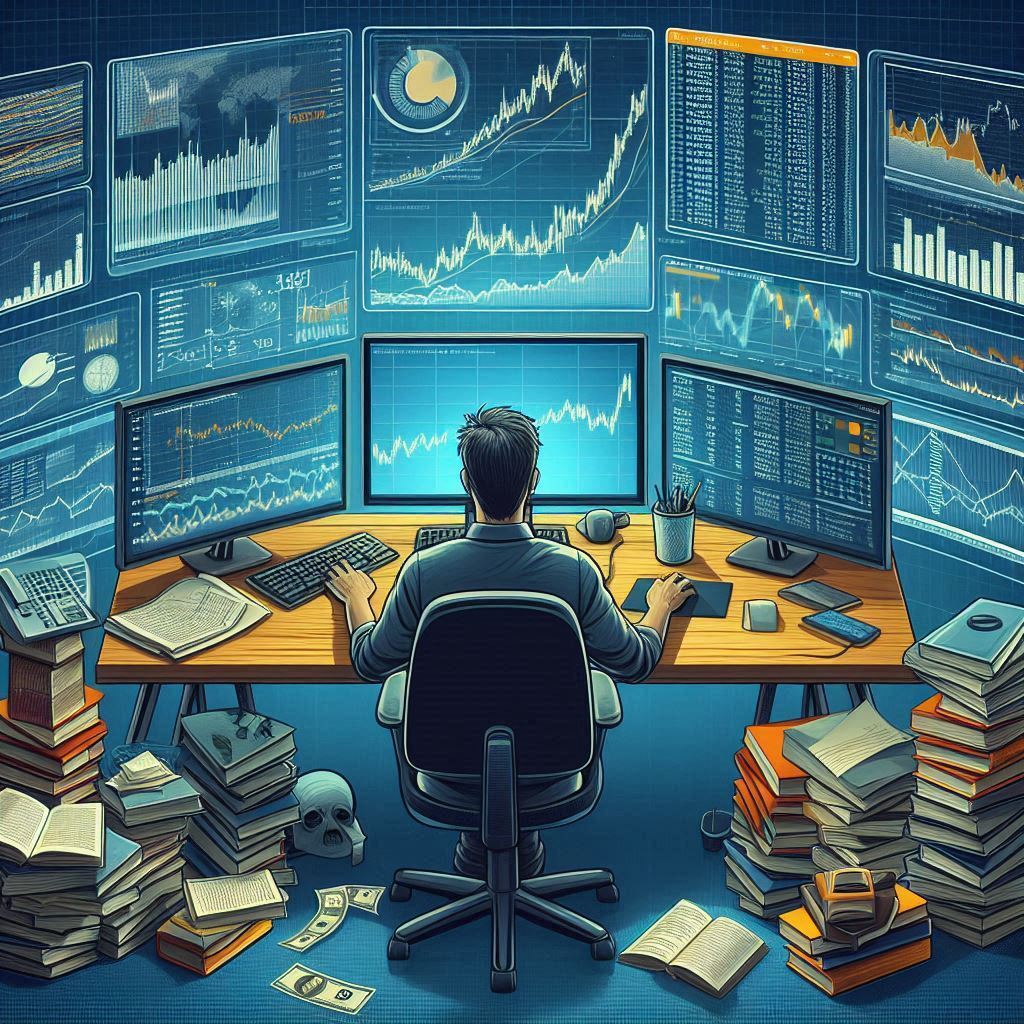 An infographic illustrating swing trading in the Indian stock market, featuring key concepts such as market trends, technical indicators, and trading strategies, along with examples of potential trade setups and risk management techniques.